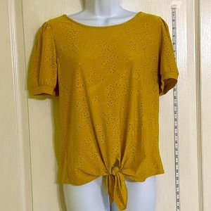 W5 Short Sleeved Yellow Top